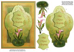 Calla Lily Sympathy Card