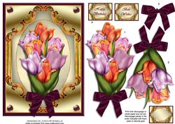 Tulips on Gold