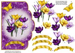 Crocus Scalloped Edge Card
