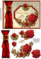 Red and Gold Wedding Day