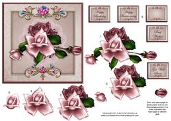 Roses on a Jewelled Frame
