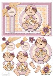 Spring Baby and Flowers