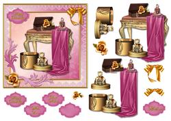 Gold and Pink Boudoir Card Front