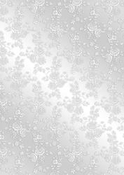Silver Rose Embossed Satin Paper