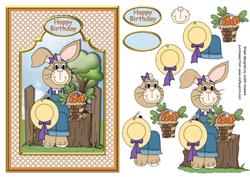 Betsy Bunny Card Front