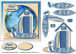 Surf Shack Square Card Front