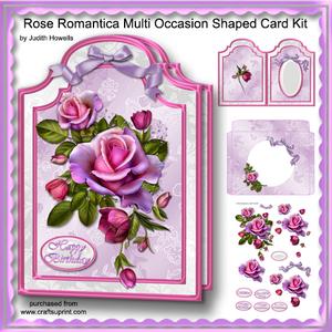 Rose Romantica Multi Occasion Shaped Card Kit