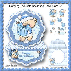 Carrying the Gifts Scalloped Easel Card Kit