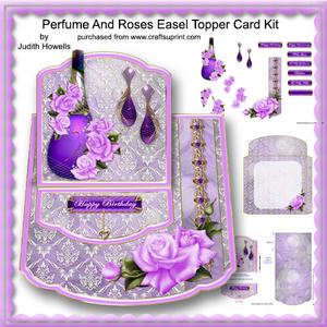 Perfume and Roses Easel Topper Card Kit