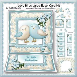 Love Birds Large Easel Card Kit
