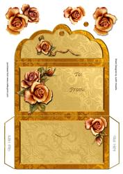 Autumn Rose Gift Voucher or Money Wallet