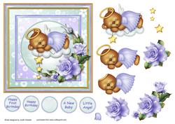 Angel Bear Square Card Front