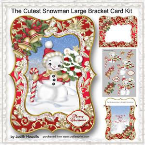The Cutest Snowman Large Bracket Card Kit