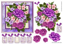 Lilac Bouquet Multi Occasion Card Front