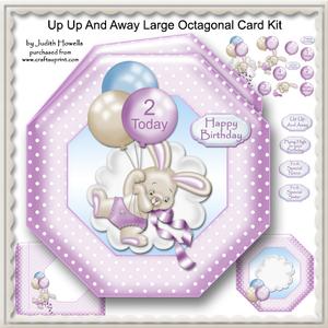 Up Up and Away Large Octagonal Card Kit