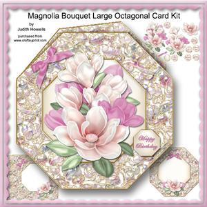 Magnolia Bouquet Large Octagonal Card Kit