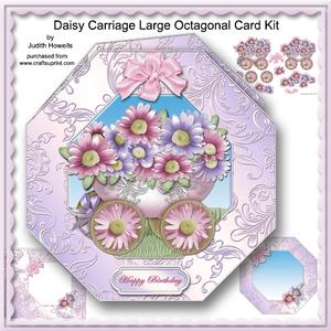 Daisy Carriage Large Octagonal Card Kit