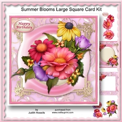 Summer Blooms Large Square Card Kit