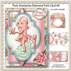 Pure Innocence Diamond Fold Card Kit