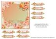 Peach English Roses Square Insert