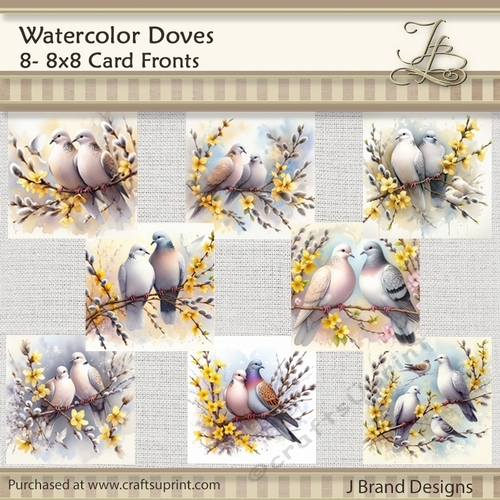Watercolor Doves