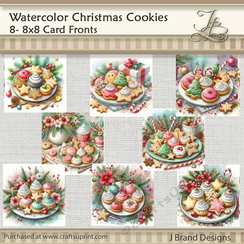 Watercolor Christmas Cookies