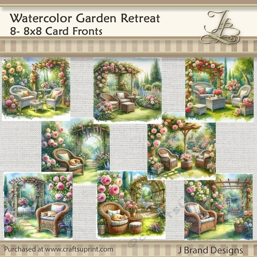 Watercolor Garden Retreat