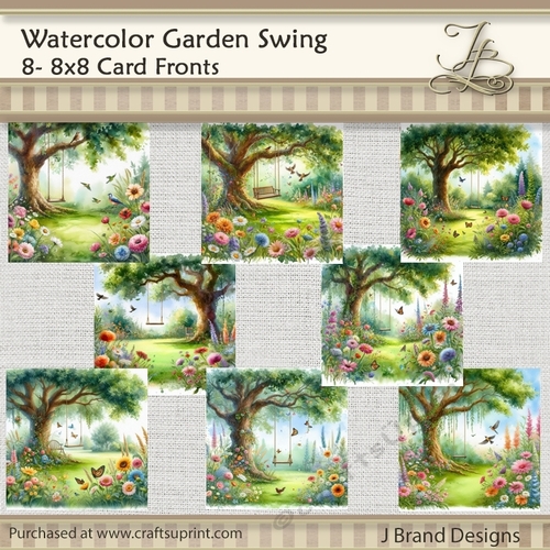Watercolor Garden Swing