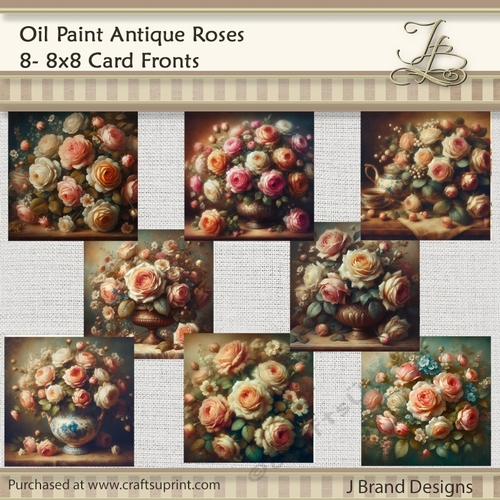 Oil Paint Antique Roses