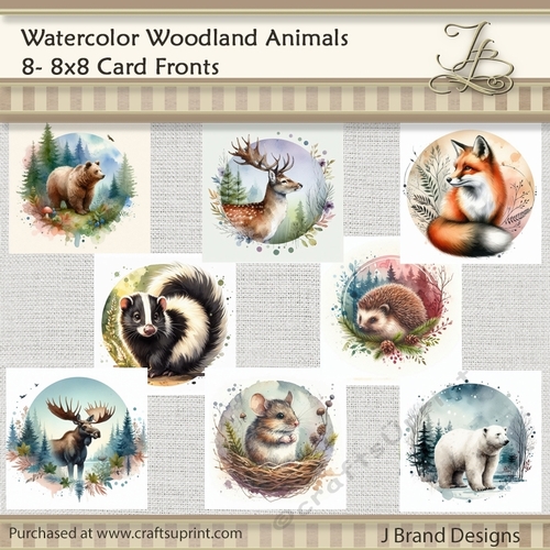 Watercolor Woodland Animals