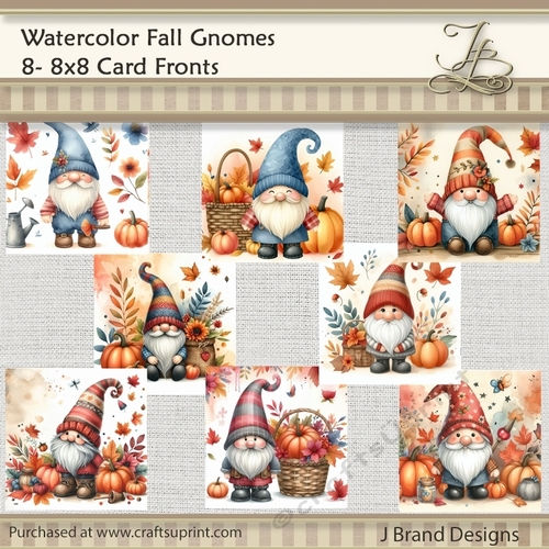 Watercolor Fall Gnomes
