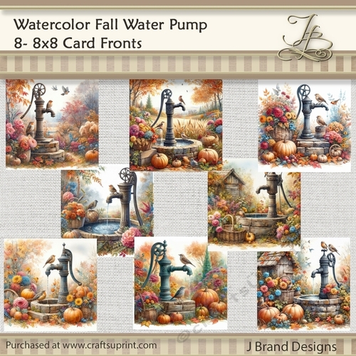Watercolor Fall Water Pump