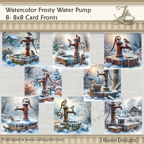 Watercolor Frosty Water Pump