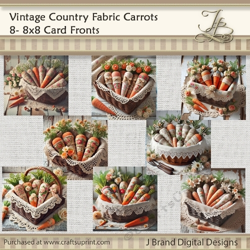Primitive Country Fabric Carrots