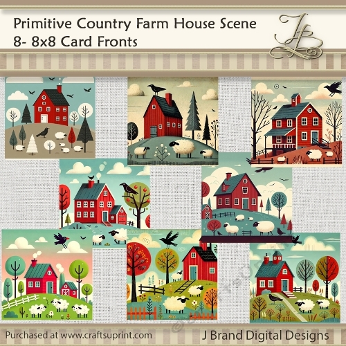 Primitive Farm House Scene