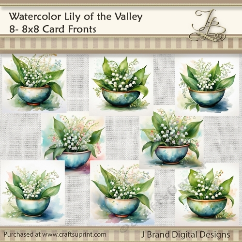 Watercolor Lily of the Valley