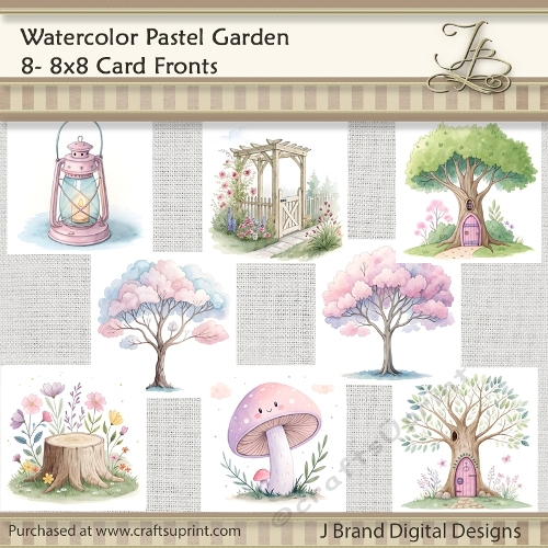 Watercolor Pastel Garden