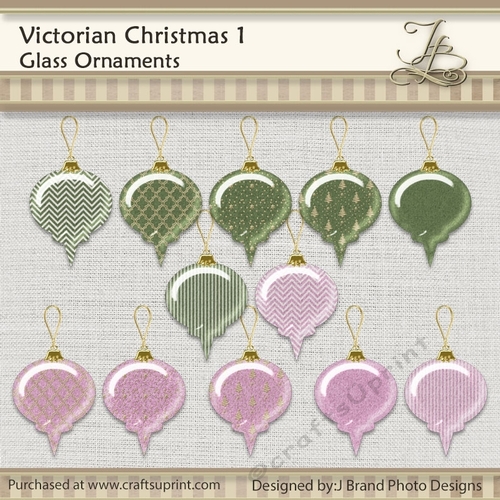 Victorian Christmas 1 Ornaments