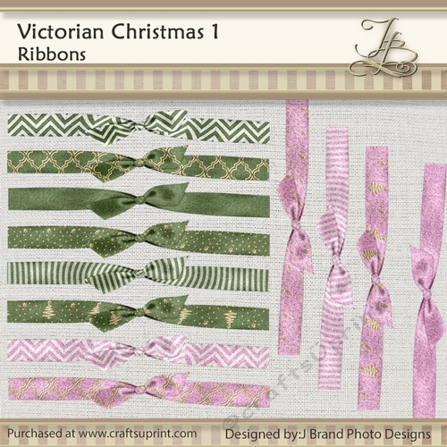 Victorian Christmas 1 Ribbons