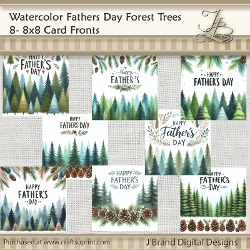 Image of cup1374987_95270 - Watercolor Fathers Day Pine Trees