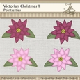 Victorian Christmas 1 Pointsettias