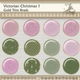Victorian Christmas 1 Buttons