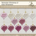 Victorian Christmas 2 Ornaments