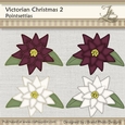 Victorian Christmas 2 Pointsettias