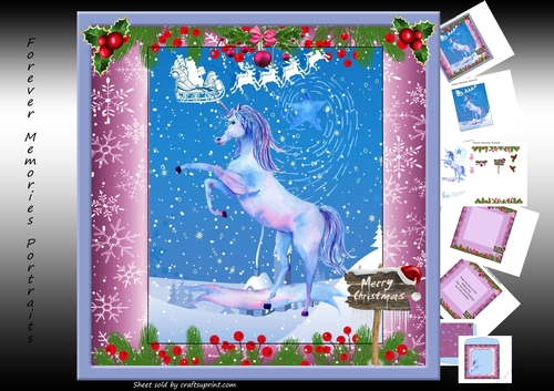 Babys First Christmas Unicorn 2