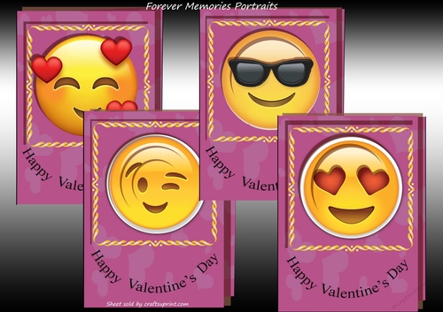 Emoji Valentines Day Bumper 1-4