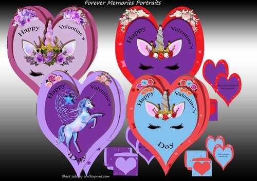 Unicorn Heart Valentine Bumper