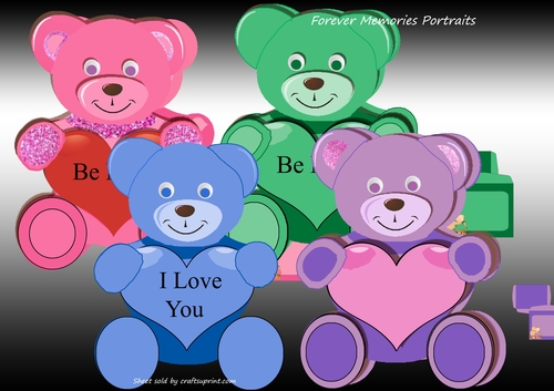 Teddy Bear Valentine Bumper 1-4
