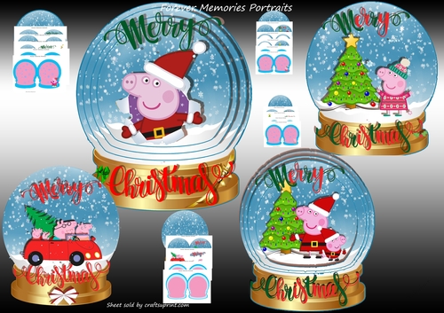 Peppa Pig Christmas Snowglobe Bumper 1-4