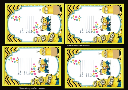 Minions Birthday invites 